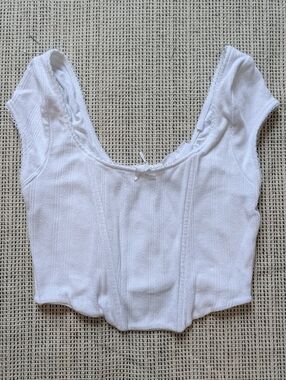 Barbie by PacSun White corset crop